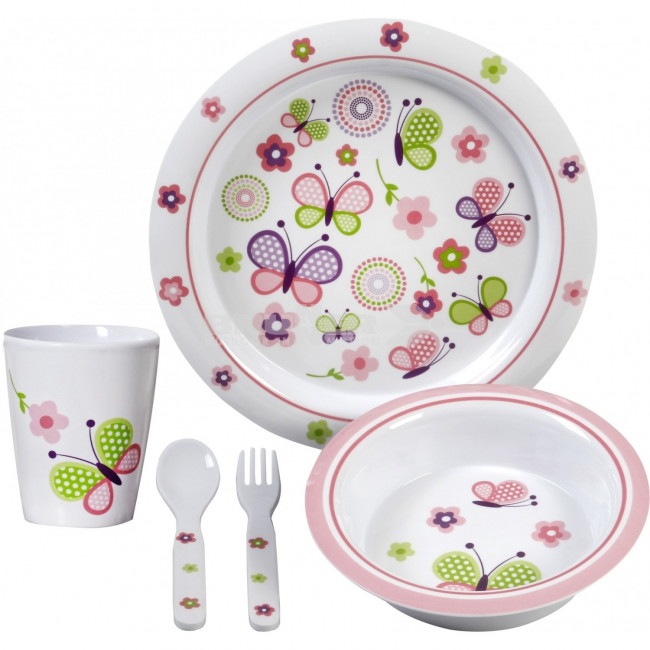 Σετ φαγητού Butterfly Kids Girl 3+